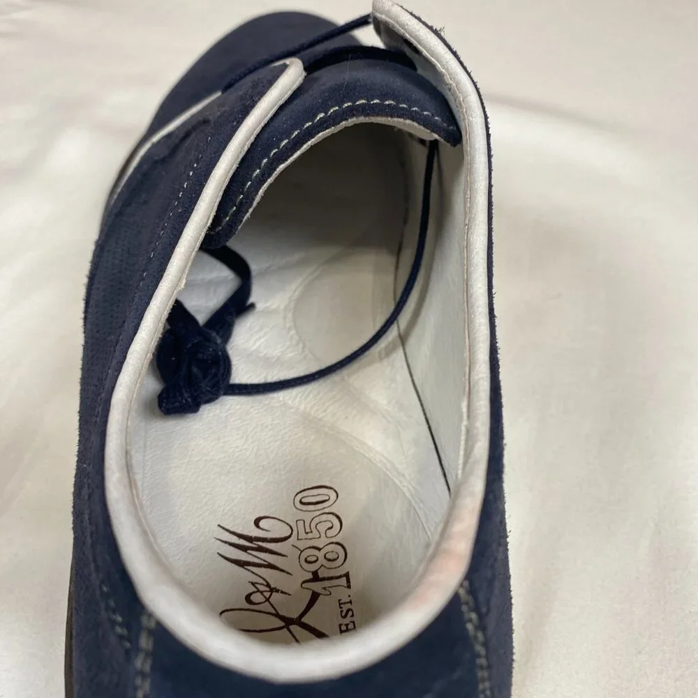 Johnston & Murphy Denby Cap Toe Casual Shoes Men's 10 Blue - Picture 12 of 14